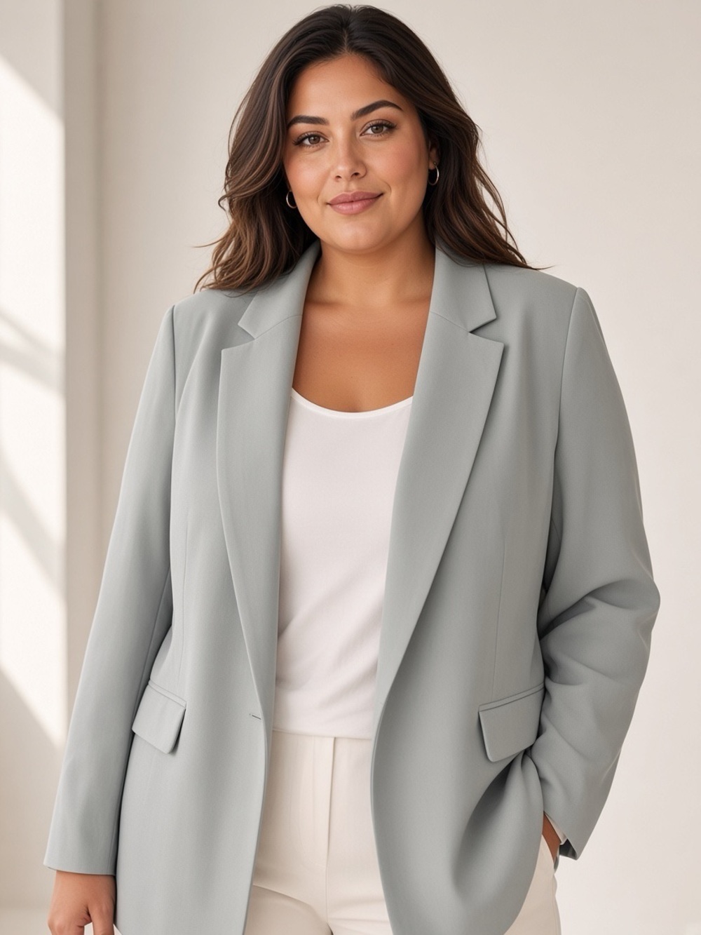 Elegant Light Green Blazer